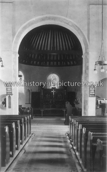 Interior, St James the Less Church, Hadleigh, Essex. c.1920's